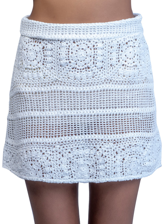 Narsapur Crochet Granny Square Mini Skirt