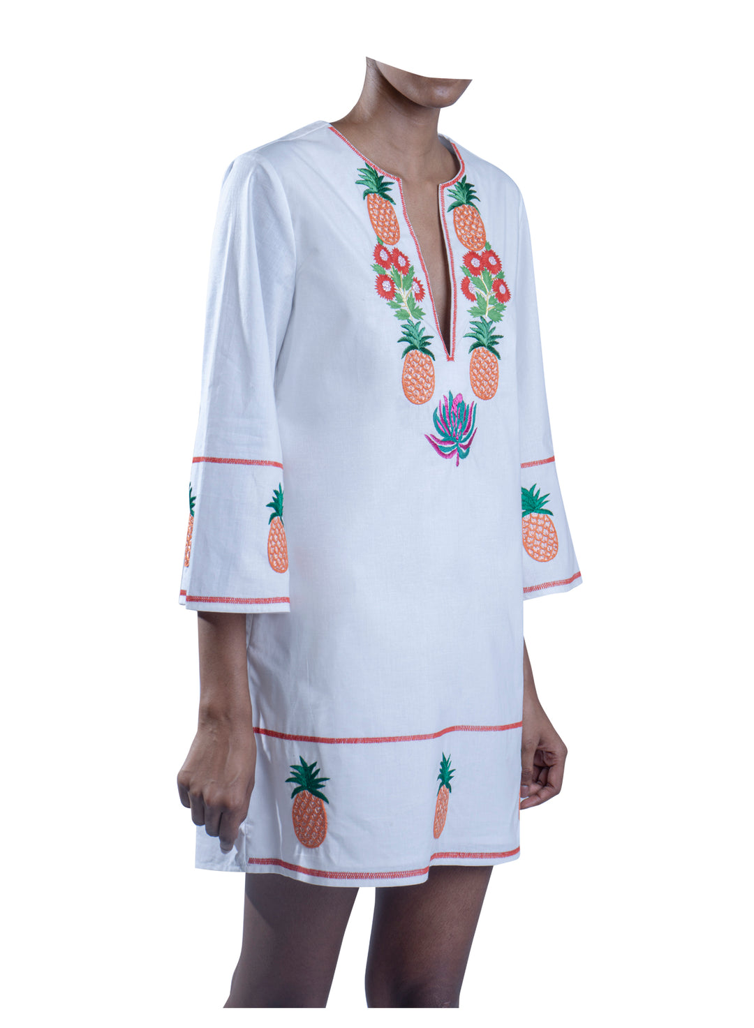 Embroidered Pineapple Tunic
