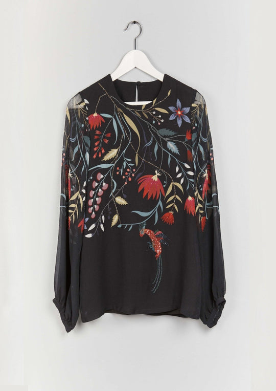 Hand-embroidered Bloom Blouse