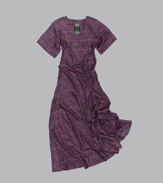 Animal Print Silk Dress for Women
