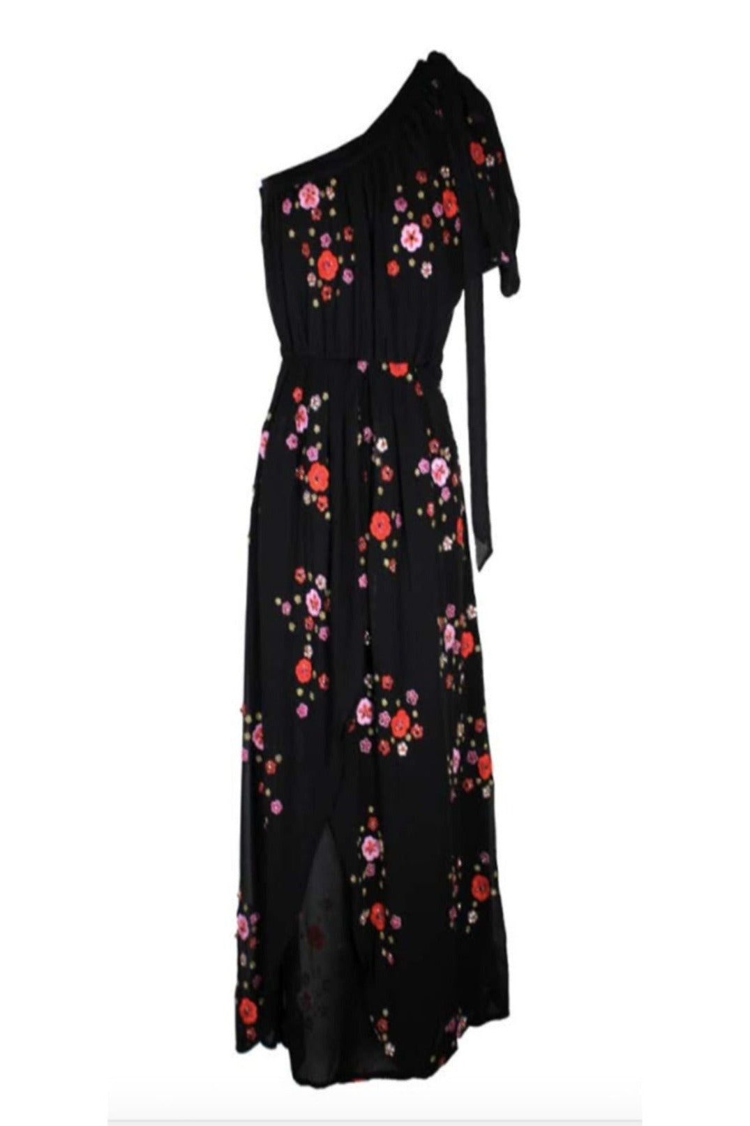 Embellished silk georgette dress