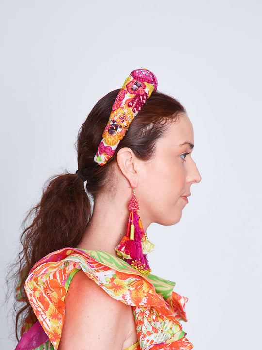 Gulmohar Embroidered Headband