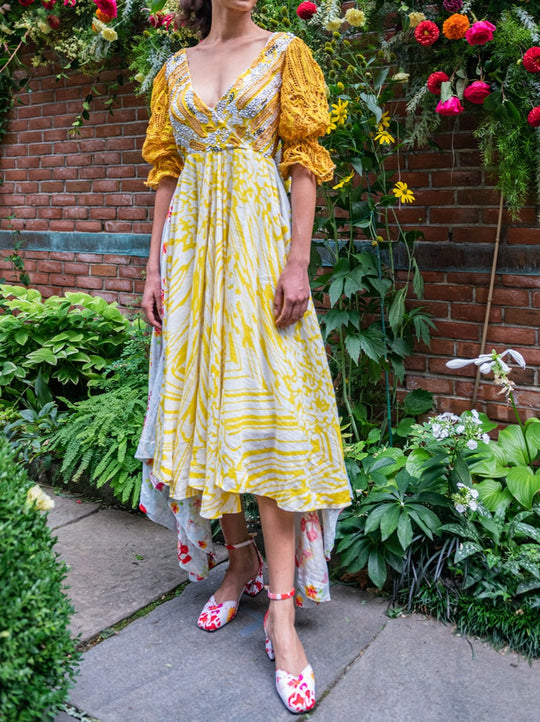 Rita Garden Pleated Dress